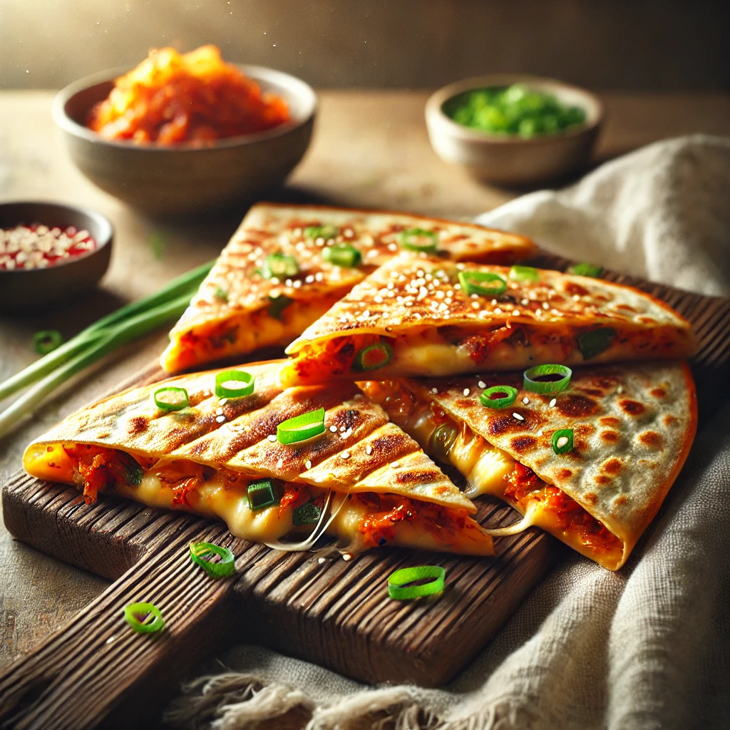 Air Fryer Kimchi Quesadilla Crunch: East Meets West in Every Bite!