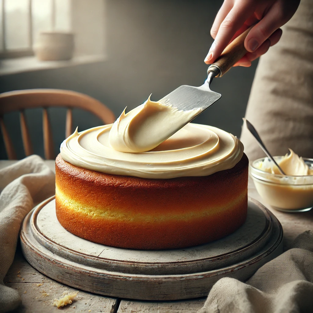 Step 9: Top the cakes with whipped cream.